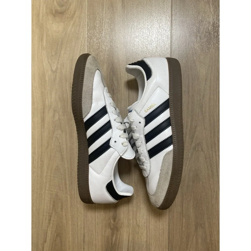 Adidas Samba OG Low White/Black/Gum Men's Size 8